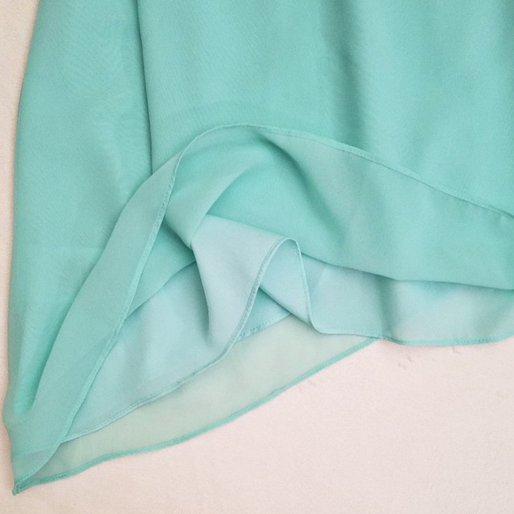 BCBGENERATION Aqua Sheer Overlay Backless Dress - Picture 6 of 7